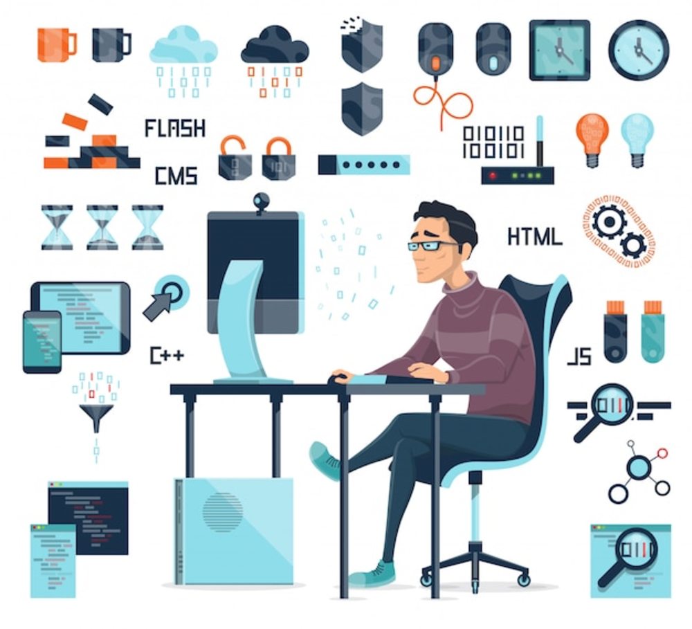 計(jì)算機(jī)編碼圖標(biāo)集 數(shù)字世界的視覺語(yǔ)言